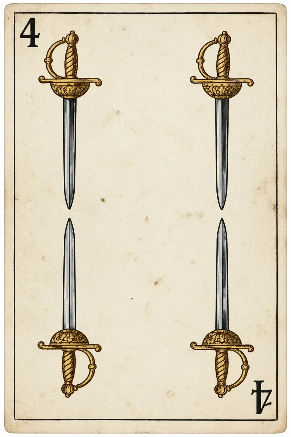 4 de espadas